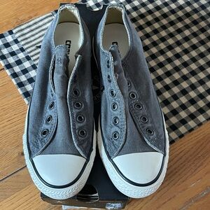 NWOT Converse Gunmetal Slip-On Sneakers